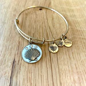 Alex and Ani Seashell Bangle Charm Bracelet